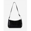 Sac à Bandoulière Gaufré - Noir 