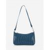 Sac à Bandoulière Gaufré - Bleu 