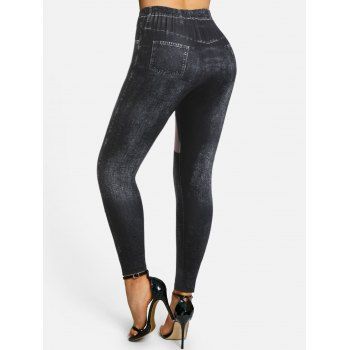 High Waisted O-ring Strap 3D Print Jeggings