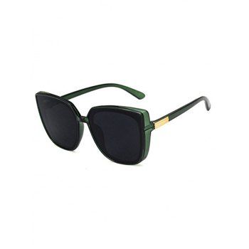 

Retro Square Catty Eye Sunglasses, Deep green