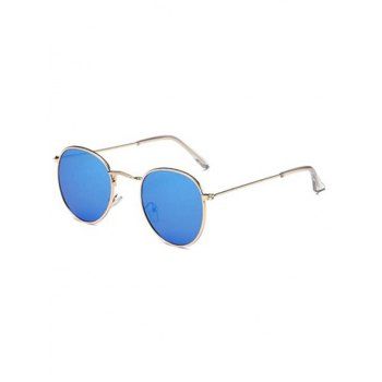 

Retro Metal Round Sunglasses, Denim dark blue