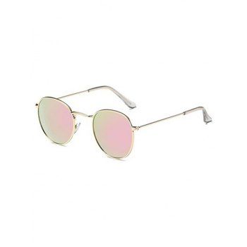 

Retro Metal Round Sunglasses, Light pink