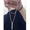 Collier Charmant Simple Torsadé en Acier Inoxydable - Argent 