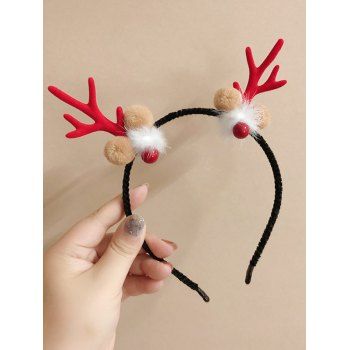 Christmas Elk Antler Shape Fluffy Hairband