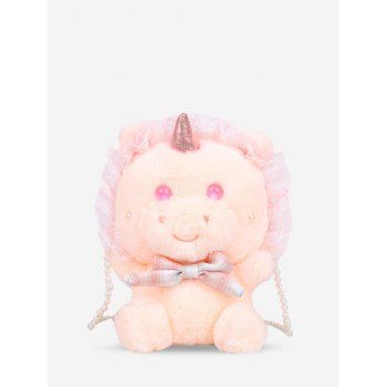 

Plush Unicorn Shape Faux Pearl Crossbody Bag, Orange