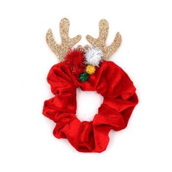 

Christmas Antlers Scrunchie, Red