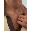 Collier Cercle Pendant Minimaliste - Argent 