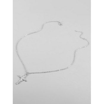 Brief Rose Cross Pendant Chain Necklace dresslily imagine noua 2022