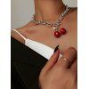 Collier Chaîne Rétro Charmant Cerise - Rouge Cerise 