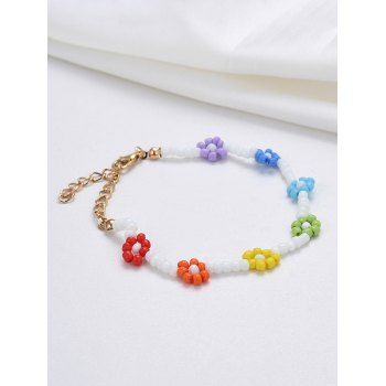 

Bohemian Small Beads Flower Bracelet, Multicolor a