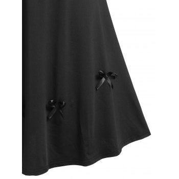 Plus Size Bowknot Embellished A Line Skirt