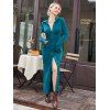 Robe Longue Boutonnée en Jersey - Vert profond M