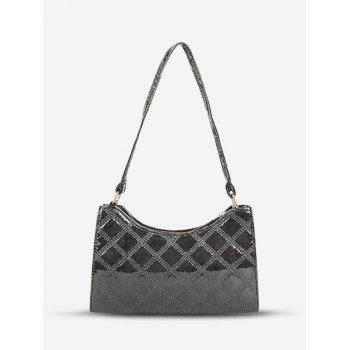 

Rhombus Retro Solid Shoulder Bag, Black