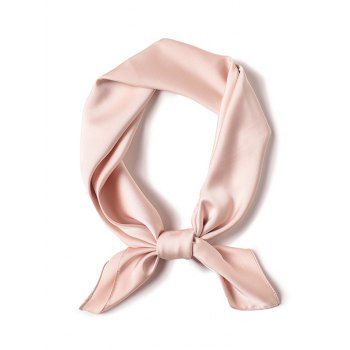 

Minimalist Square Silky Scarf, Light pink