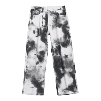 Straight Leg Tie Dye Jeans