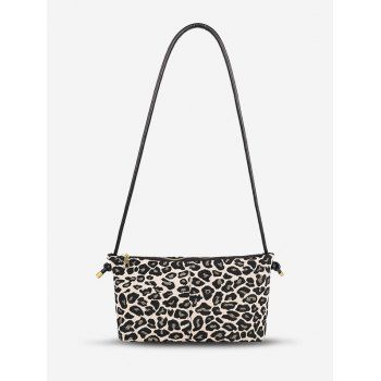 

Retro Leopard Printed Shoulder Bag, Brown