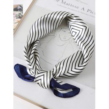 

Geometric Print Square Scarf, Cadetblue