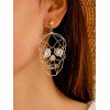 Boucles D'Oreilles Crâne Evidé avec Diamant - d'or 