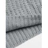 Lantern Sleeve Leopard Print Sweater - GRAY M