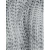 Lantern Sleeve Leopard Print Sweater - GRAY M