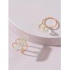 2 Pièces Ensemble de Bague Pierre Naturelle Irrégulière - d'or 