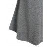 Plus Size Lace Panel Shorts Pajamas Set - LIGHT GRAY 4X