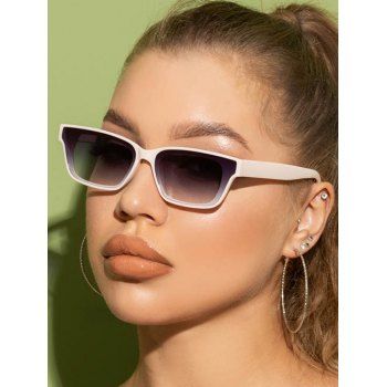 

Retro Rectangle Anti UV Sunglasses, Light pink