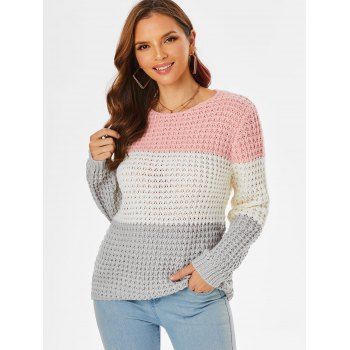 

Color Blocking Chunky Sweater, Multicolor