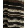 Striped Hooded High Low Midi Dress - COFFEE XL