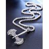 Retro Axe Pendant Chain Necklace - SILVER 