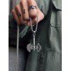 Collier en Chaîne avec Pendentif Hache Style Rétro - Argent 