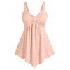 Débardeur Broderie Anglaise à Taille Empire de Grande Taille - orange clair 3X