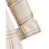 Plaid Pocket Flannel Longline Shacket - multicolor M