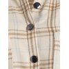 Plaid Pocket Flannel Longline Shacket - multicolor L