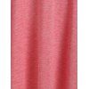 Front Tie Cutout Mini Flare Dress - LIGHT PINK XXXL