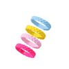 4 Pcs Candy Color Braided Spray Paint Ring Set - multicolor A 