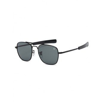

Metal Square Driver Sunglasses, Black