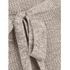 Turtleneck Cold Shoulder Sweater Dress - GRAY M