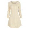 Mini Robe Pull Torsadée - Beige XL