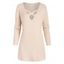 Chandail Pull-over Croisé à Col V - café lumière M