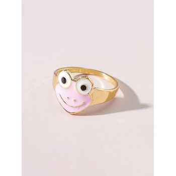 

Cartoon Frog Metal Glazed Ring, Multicolor b