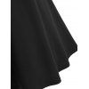 Lace Up Corset Style Backless Dress - BLACK XL