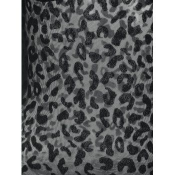 Leopard Corset Style Sheer Bustier Bodysuit