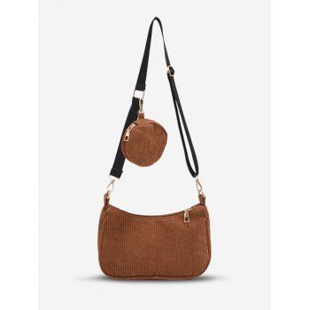 

Corduroy Crossbody Bag, Coffee