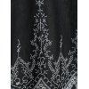 Plus Size Open Front Embroidered Cardigan - BLACK L