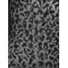 Leopard Corset Style Sheer Bustier Bodysuit - BLACK M