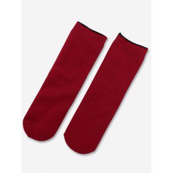 

2 Pairs Winter Warmer Socks Set, Red wine