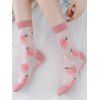 Chaussettes Motif de Fruit en Maille - Rose clair 