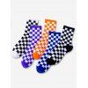 5 Paires Ensemble de Chaussettes Sportives Motif à Carreaux - multicolor I 