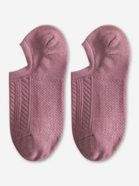 Brief Ribbed Solid No-show Socks